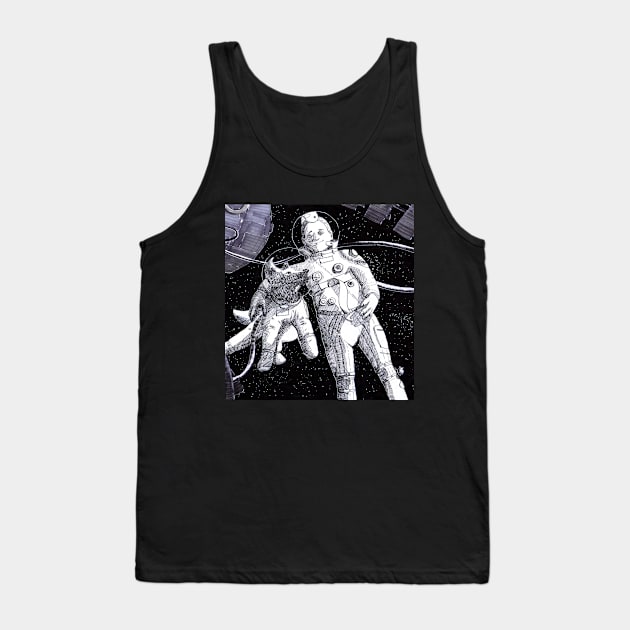 Space Walk Tank Top by J.S. Lange